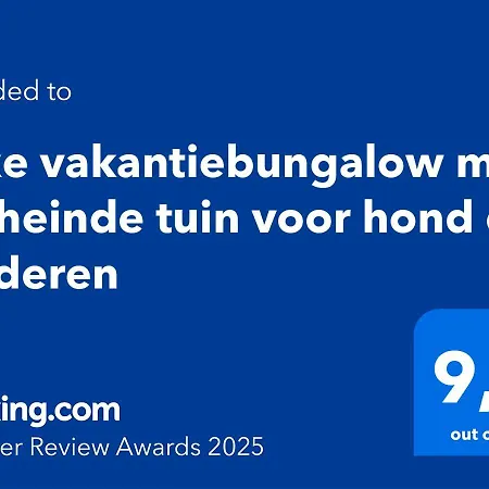 Luxe Vakantiebungalow Met Omheinde Tuin Voor Hond En Vakantiehuis *