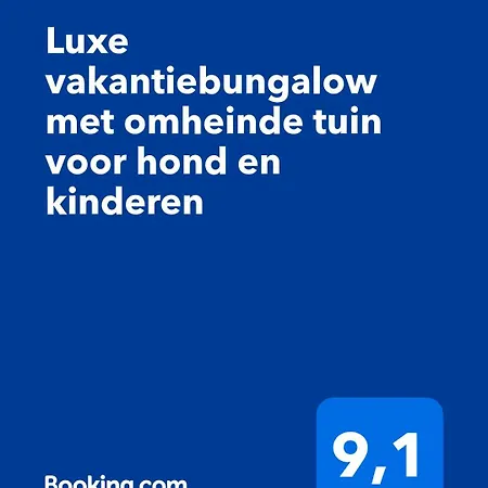 Luxe Vakantiebungalow Rust, Ruimte En Privacy * Dirkshorn